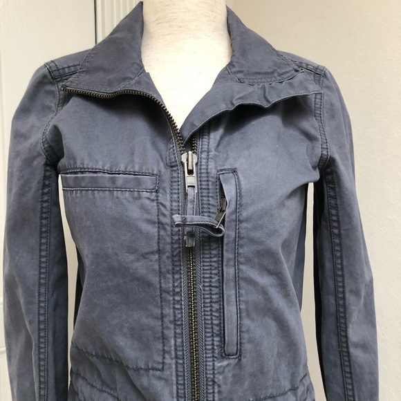 Madewell Fleet Utility Jacket XXSmall Blue Grey - Picture 3 of 16